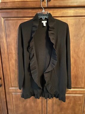 Chico’s Brown 100% Cashmere Sweater Size 1 (8-10)